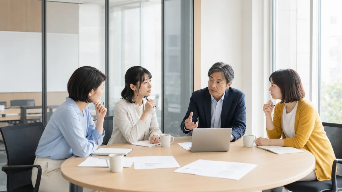 少人数での交流会の様子（イメージ）